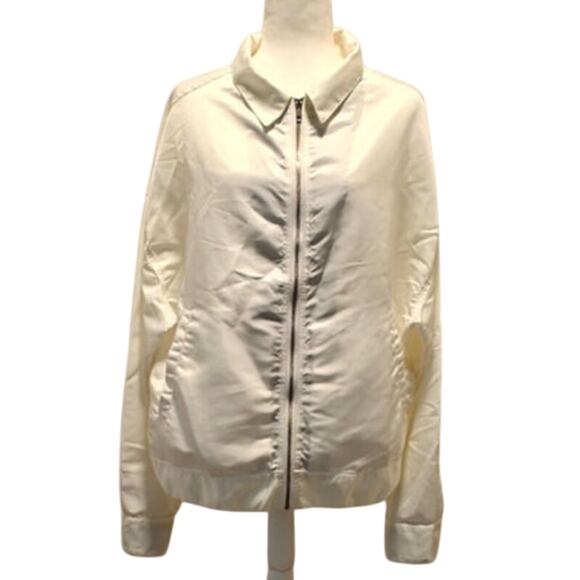 White Reflective Windbreaker by Landlord NY sz M - Picture 3 of 9